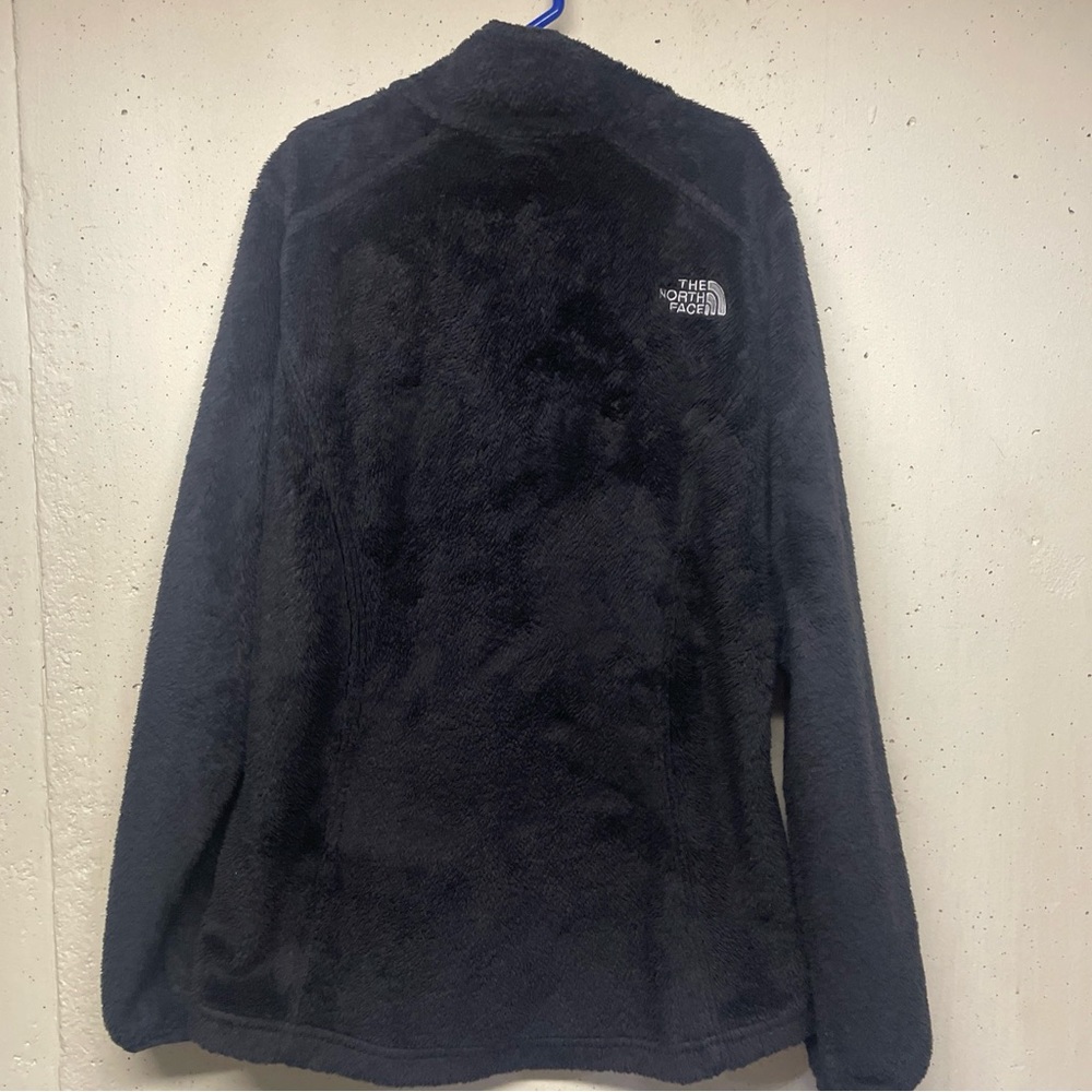 The North Face Jacket Girls L Black Fleece Fuzzy Outdoors Hiking Logo Youth - Picture 3 of 5